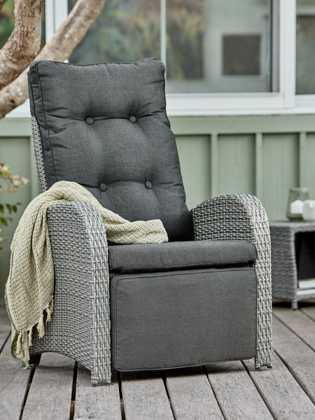 Garden lounge chair STORD grey