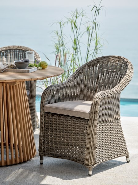 Garden chair GAMMELBY grey