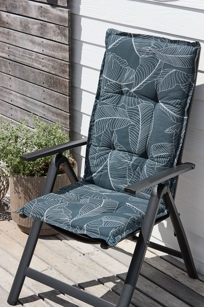 Coussin de jardin pour chaise inclinable SORTEMOSE bleu