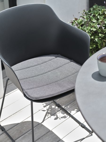 Cojín de jardín para silla SANDVED gris oscuro