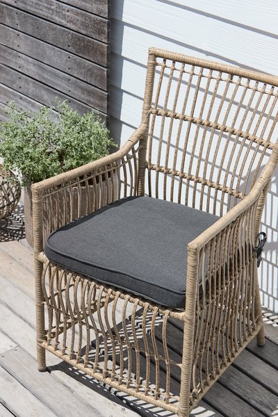 Cojín de jardín para silla UDSIGTEN gris oscuro