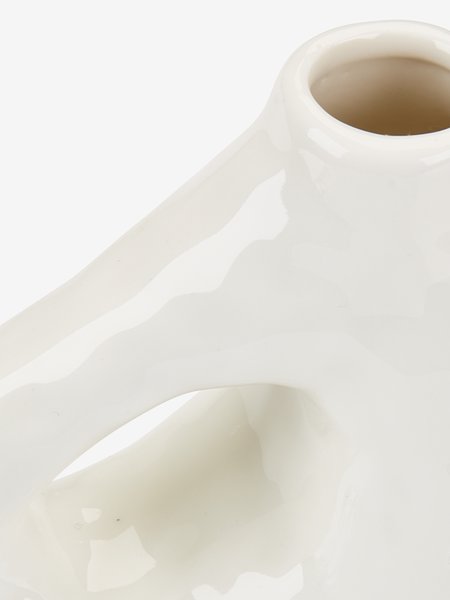 Vase SIGFRED l16xL7xH14cm blanc