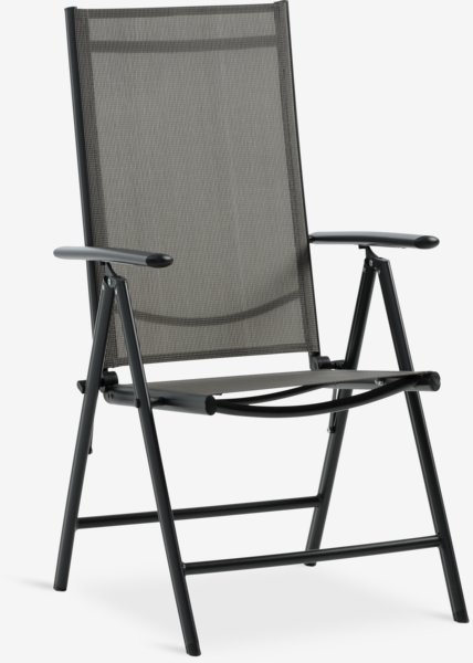 TIPMOSE L70 table gris + 2 MELLBY chaises noir