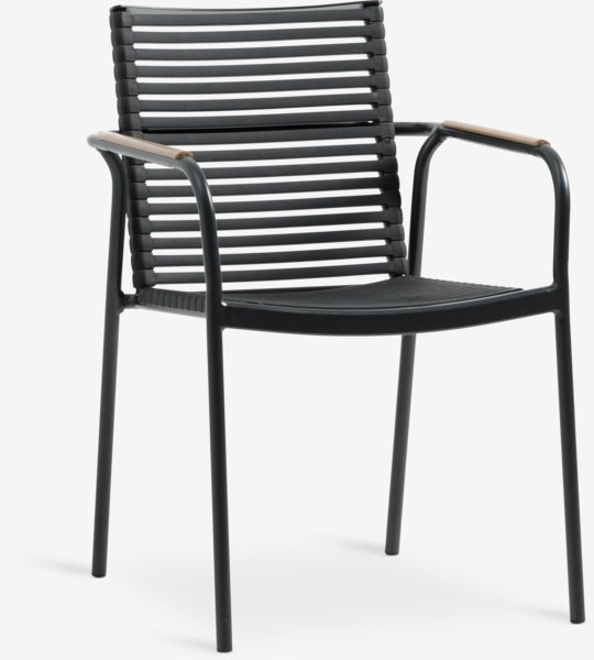 Stacking chair NABE black