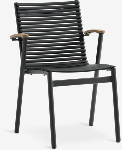 Složiva stolica SADBJERG crna