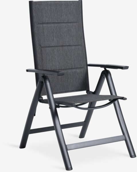 VATTRUP L206/321 table black + 4 MYSEN chair grey