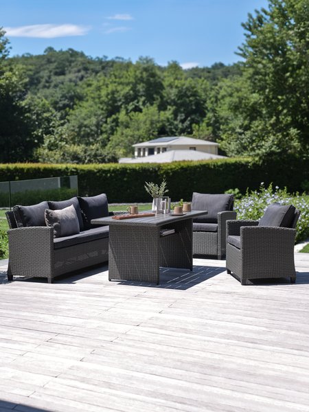 Lounge-Set THISE 5 Personen grau