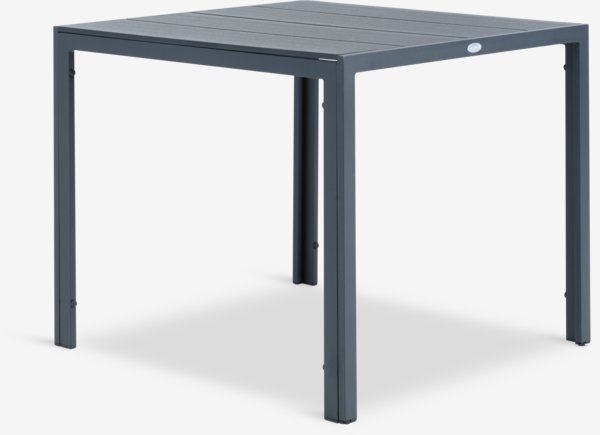 MADERUP L90 table + 4 GUDHJEM chaises noir