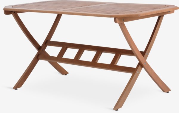 FEDDET L150 tafel hardhout + 4 AIDT stoelen zwart