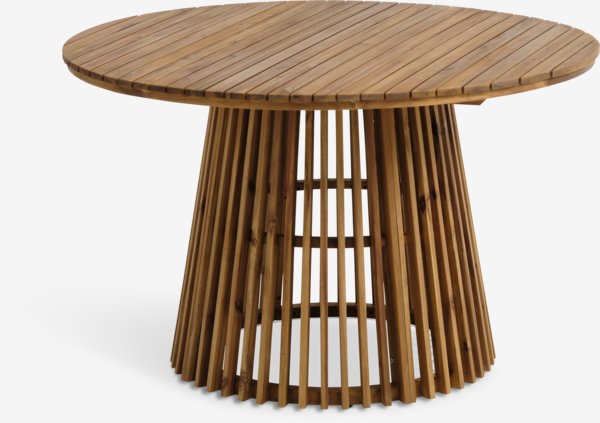 Mesa de jardín HOLTE Ø120 madera dura