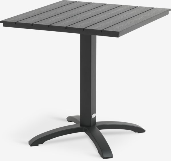 HOBRO L70 Tisch + 2 JEKSEN Stuhl schwarz