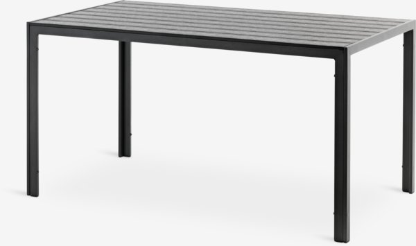 Garden table JERSORE W80xL140 black