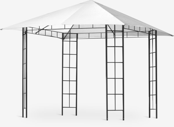 Gazebo roof FAABORG W3xL3m white