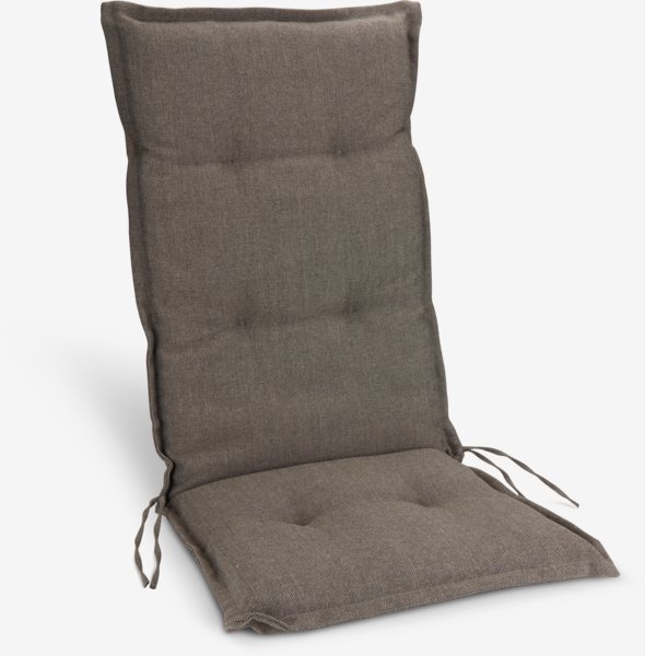 Garden cushion recliner chair HOPBALLE dark sand