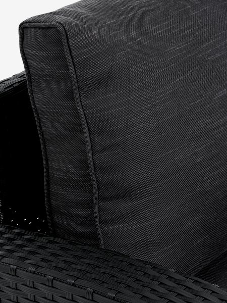 Fauteuil lounge AGERMOSE noir