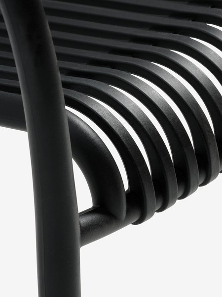 TIPMOSE D70 stolík sivá + 2 NABBEN stolička čierna