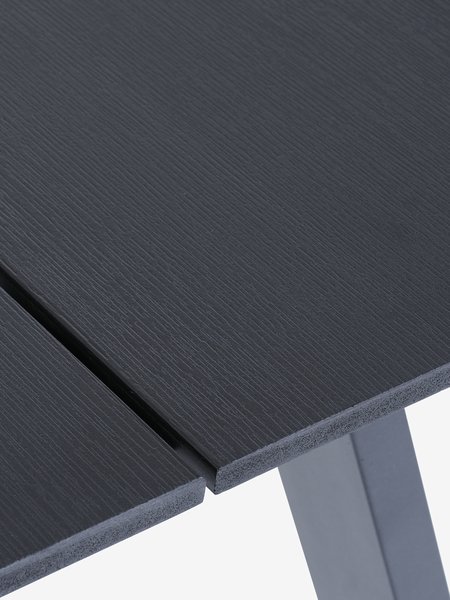 FAUSING L220 Tisch + 4 ILDERHUSE Stuhl schwarz