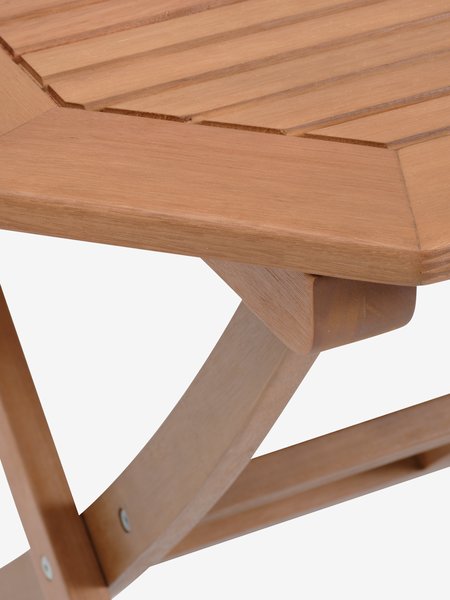 FEDDET L150 tafel hardhout + 4 MADERNE stoel grijs