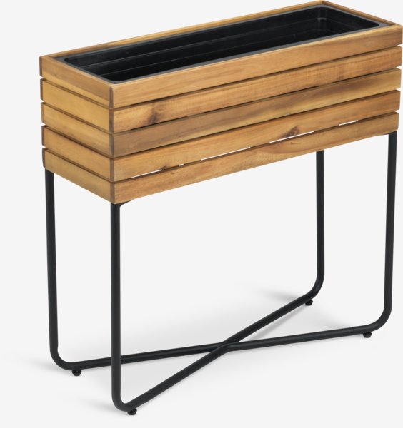 Planter box MYRHAUK W22xL62xH60 hardwood natural