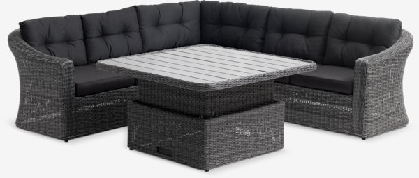 Lounge set TAMBOHUSE 5-seater grey