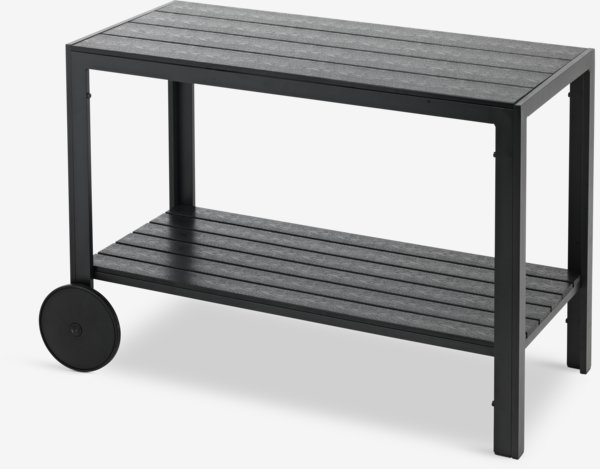 Carrello VALLEBO P45xL100xH74 cm nero