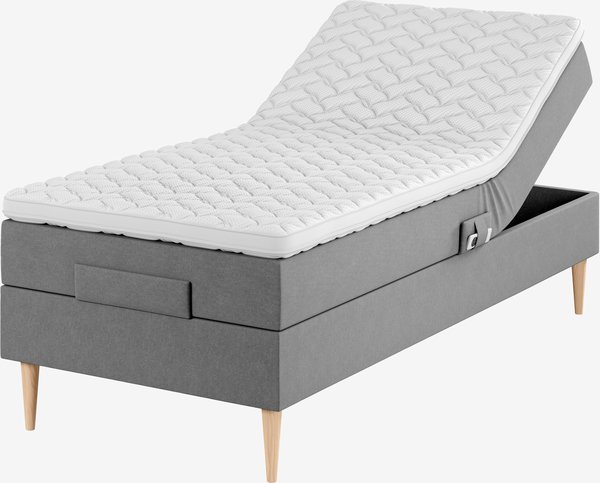 Elektrisch bed 90x200 TONDRA GE45 grijs-23 DREAMZONE