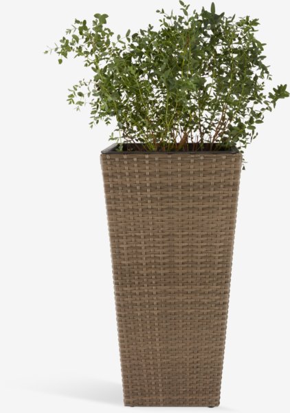 Fioriera intrecciata BLOMMOR P36xL36xH70 cm naturale