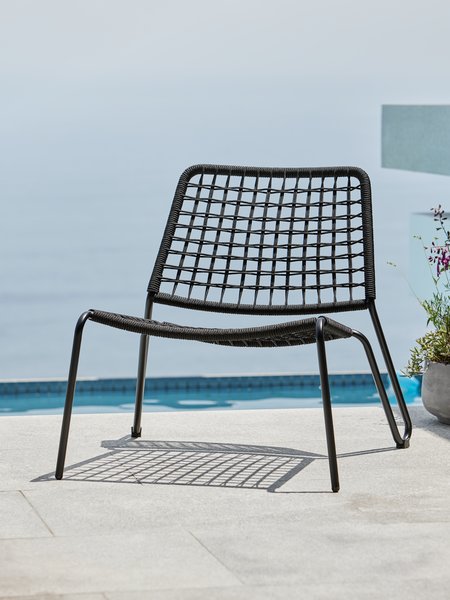 Poltrona da giardino ULLARED nero