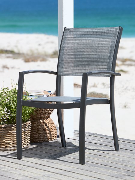 Stacking chair STRANDBY grey