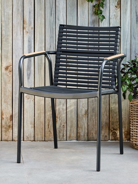 Stacking chair NABE black