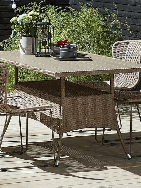 Table de jardin STRIB l84xL150 naturel