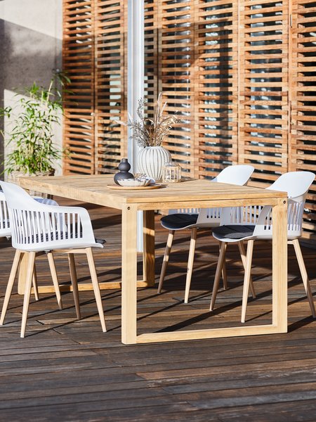 Table de jardin EBBESKOV l90xL196 teck