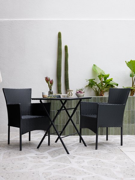 SANDVIKA D65 stol + 2 AIDT stolica crna