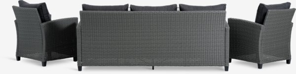 Set lounge THISE 5 posti grigio