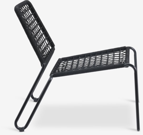 Krzesło wypoczynkowe ULLARED czarny