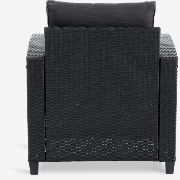 Fauteuil lounge AGERMOSE noir