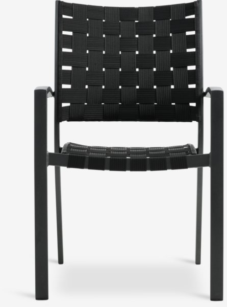 HOBRO D70 stůl + 2 JEKSEN židle černá