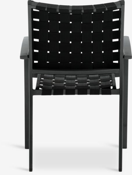 Chaise empilable JEKSEN noir