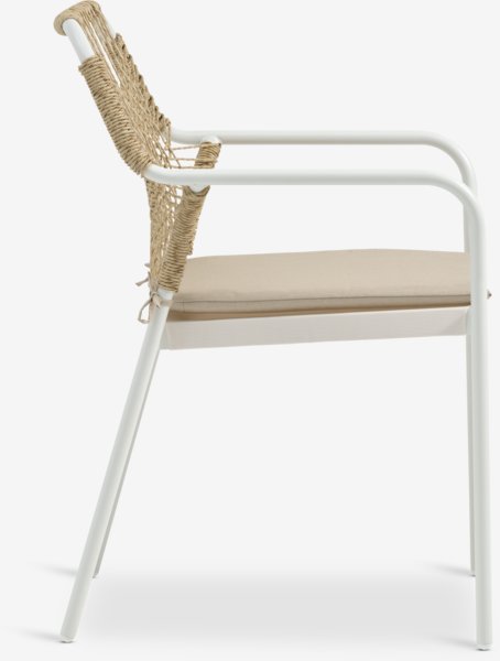 Chaise empilable FASTRUP blanc