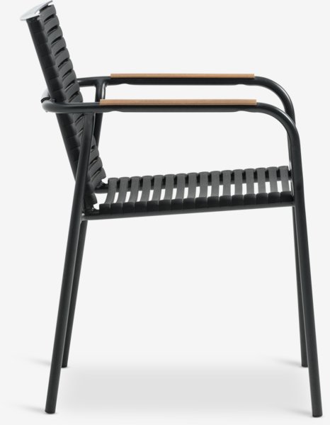 Stacking chair NABE black