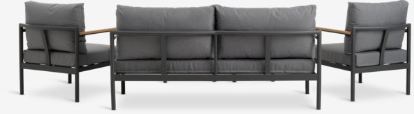 Комплект меблів для відпочинку ODDESUND 5м сірий