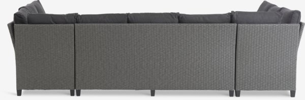 Lounge set ULLEHUSE 9-seater storage grey