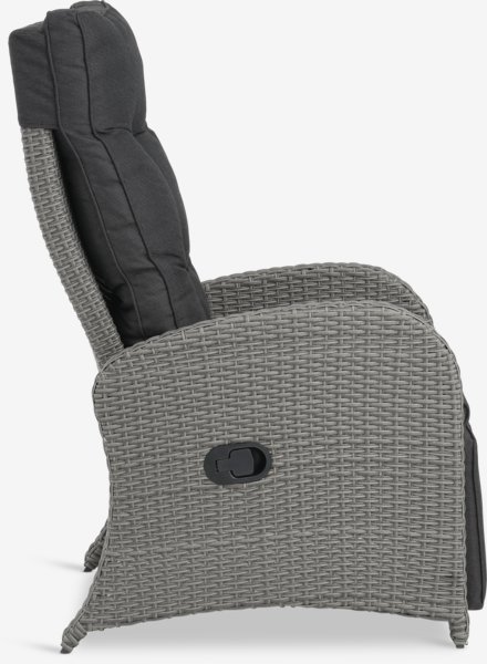 Garden lounge chair STORD grey