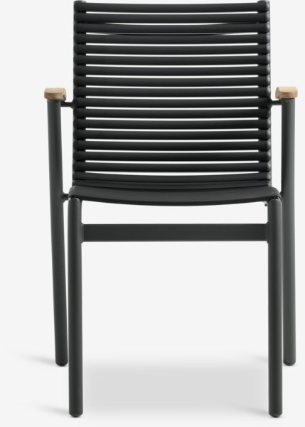 Stacking chair SADBJERG black