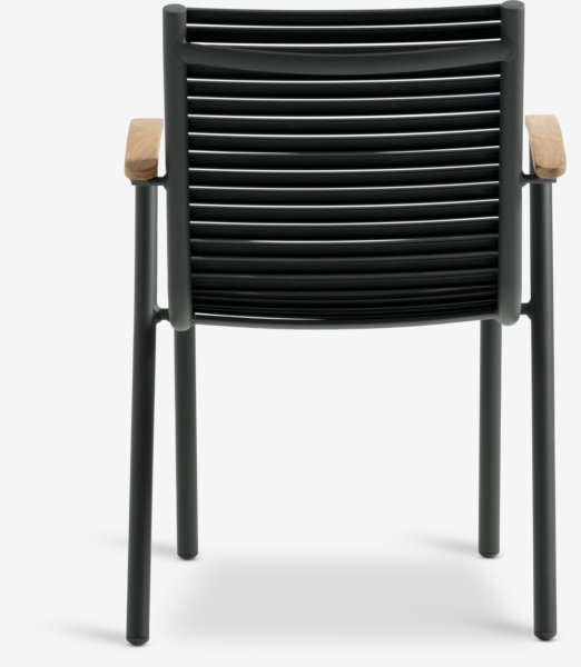 Stacking chair SADBJERG black