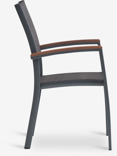 Stohovací židle MADERNE šedá