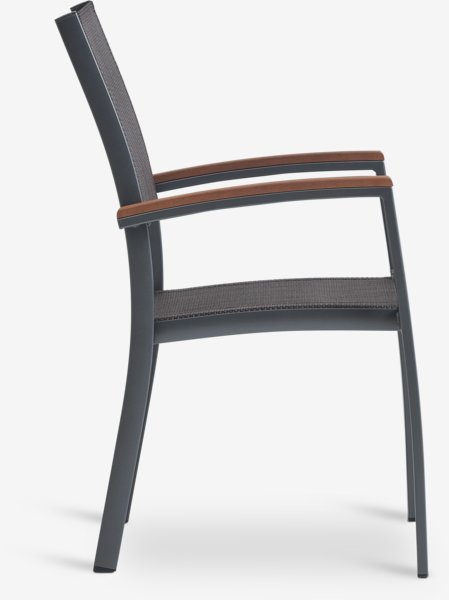 Stacking chair MADERNE grey