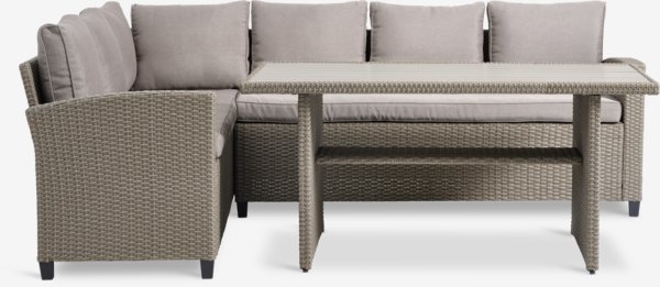 Lounge set AGERMOSE 6pers. natural