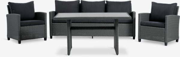 Set lounge THISE 5 posti grigio