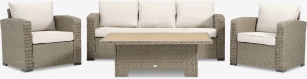 Lounge set TAGMARK 5 pers. natural